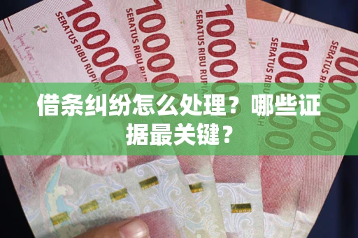 北京借条纠纷怎么处理？哪些证据最关键？