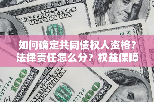 北京如何确定共同债权人资格？法律责任怎么分？权益保障技巧揭秘！