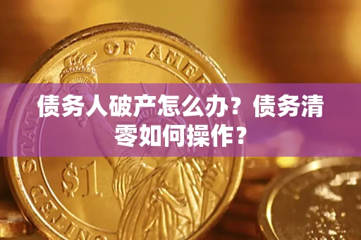 北京债务人破产怎么办？债务清零如何操作？