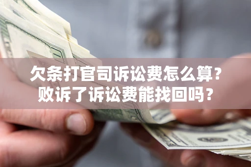 北京欠条打官司诉讼费怎么算？败诉了诉讼费能找回吗？