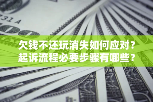 北京欠钱不还玩消失如何应对？起诉流程必要步骤有哪些？